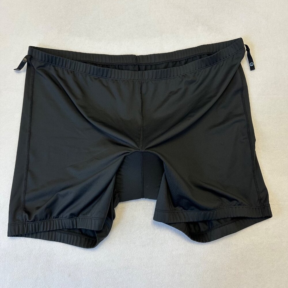 LL Bean Mens Cycling Padded Shorts Size XXL Black Nylon Mountain Biking
